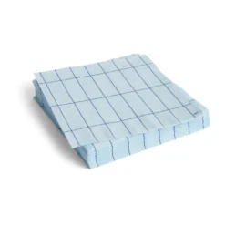 Pattern Dinner lautasliina 40x40 cm 20-pakkaus, Light blue-blue grid