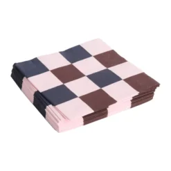Pattern Lunch Check servietti 33x33 cm 20-pakkaus, Light pink-bordeaux-black M