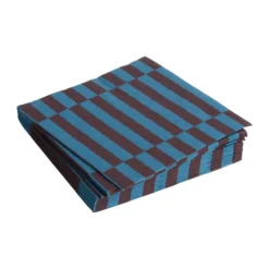 Pattern Lunch Stripe servietti 33x33 cm 20-pakkaus, Anthracite-bordeaux pillar