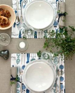 Picknick pöytätabletti 34 x 45 cm 2-pakkaus, Sininen-beige