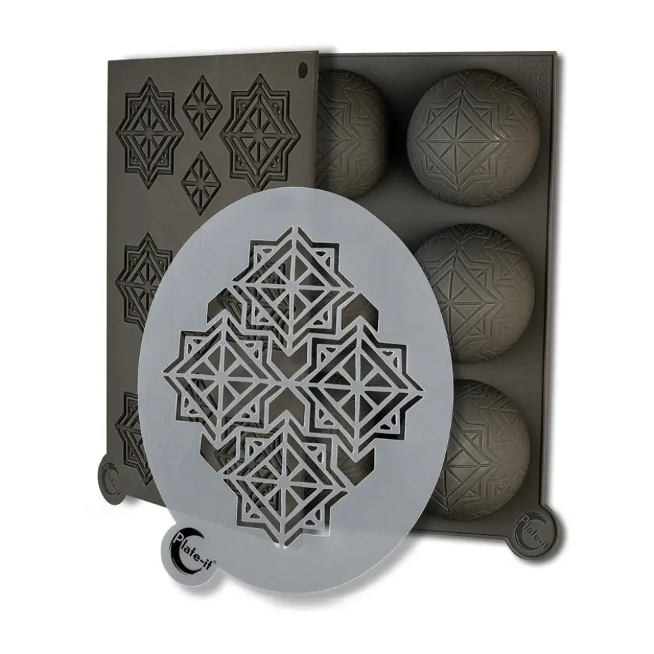 Plate-it infinity silikonimuotti 3 osaa, Harmaa
