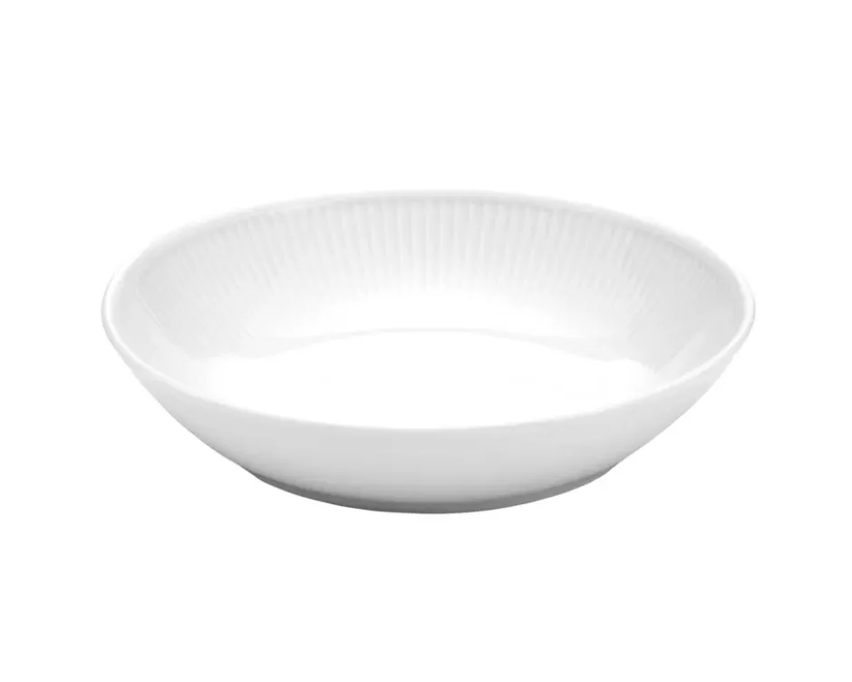 Plissé Salaatti/Pastalautanen 23 cm, Valkea