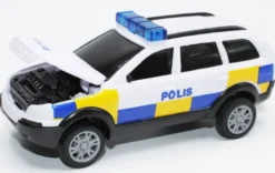 Polisbil Leksaksbil Pullback TEAMA - 1:32