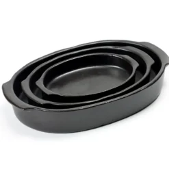 Pure ovaali uunivuoka M, Black