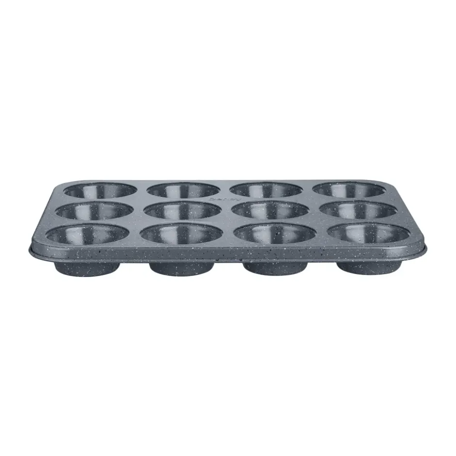 Quantanium Finish muffinsivuoka, Harmaa, 12 kpl
