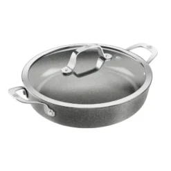 Salina Ceramic Granit tarjoilupannu lasikannella, 28 cm