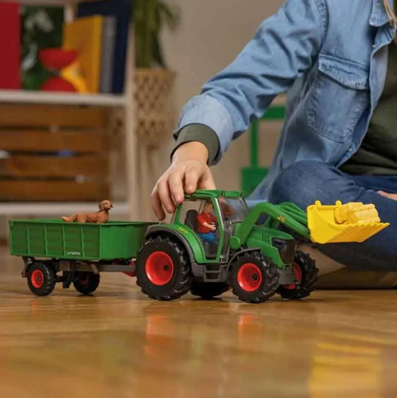 Schleich Traktor med släp 42608