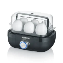 Severin EK 3166 munankeitin premium 1-6 munaa, Musta