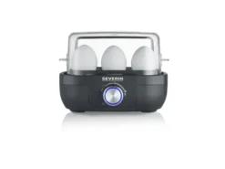 Severin EK 3166 munankeitin premium 1-6 munaa, Musta