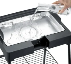 Severin PG 8566 sähkögrilli jalustalla, Musta
