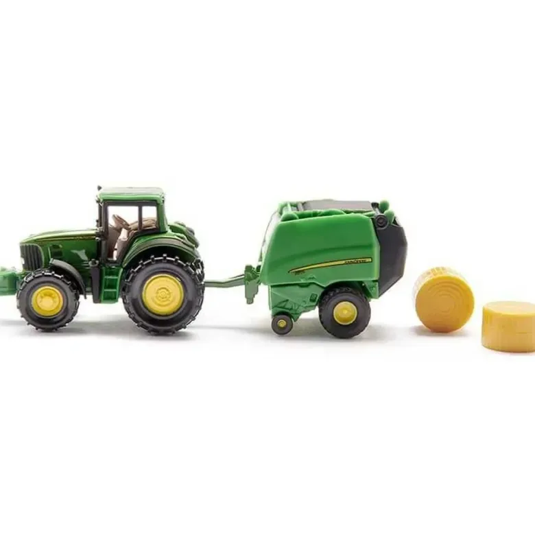 Siku John Deere traktor med Balpress 1665