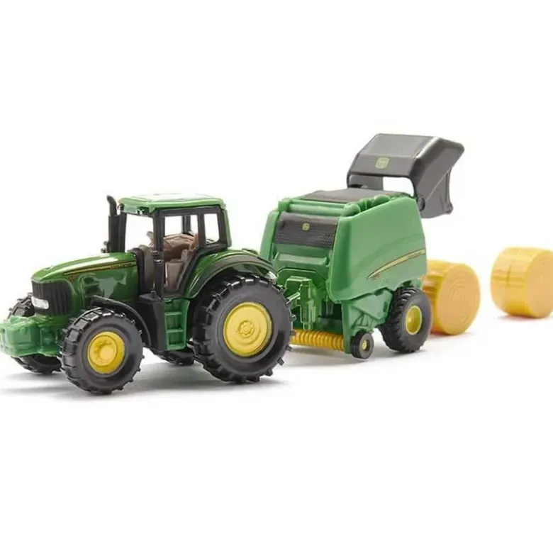 Siku John Deere traktor med Balpress 1665