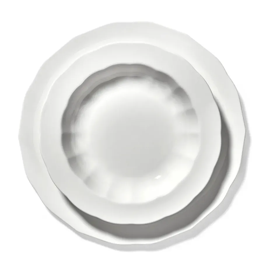 Silhouette lautanen L Ø26 cm 4 kpl, White