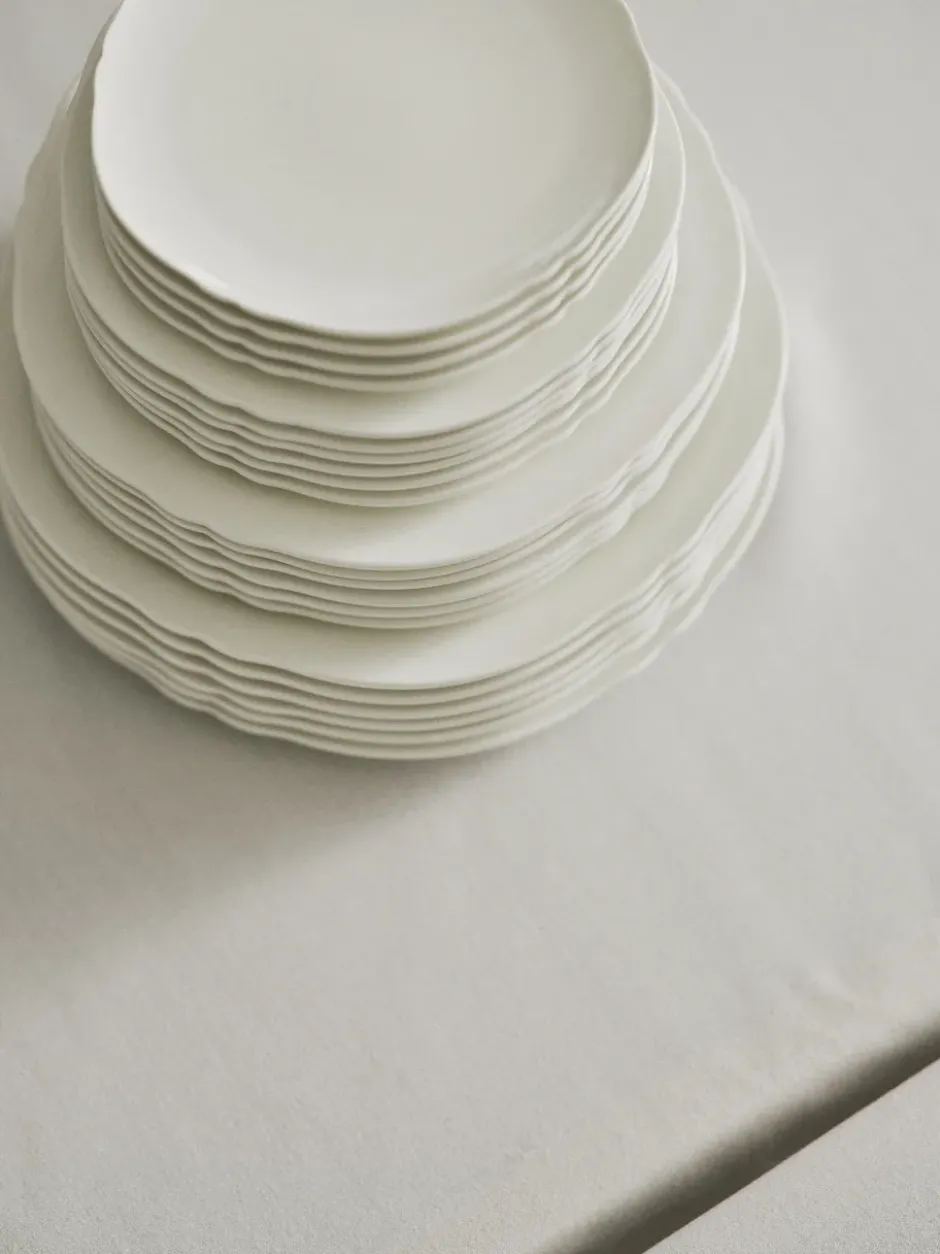 Silhouette lautanen L Ø26 cm 4 kpl, White