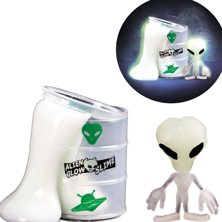 Slime Självlysande med en alien figur
