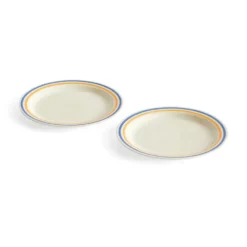 Sobremesa lautanen Ø24,5 cm 2 kpl, Blue-yellow