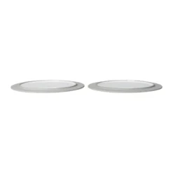 Sonae lautanen 2-pack, Harmaa-valkoinen, Ø25 cm