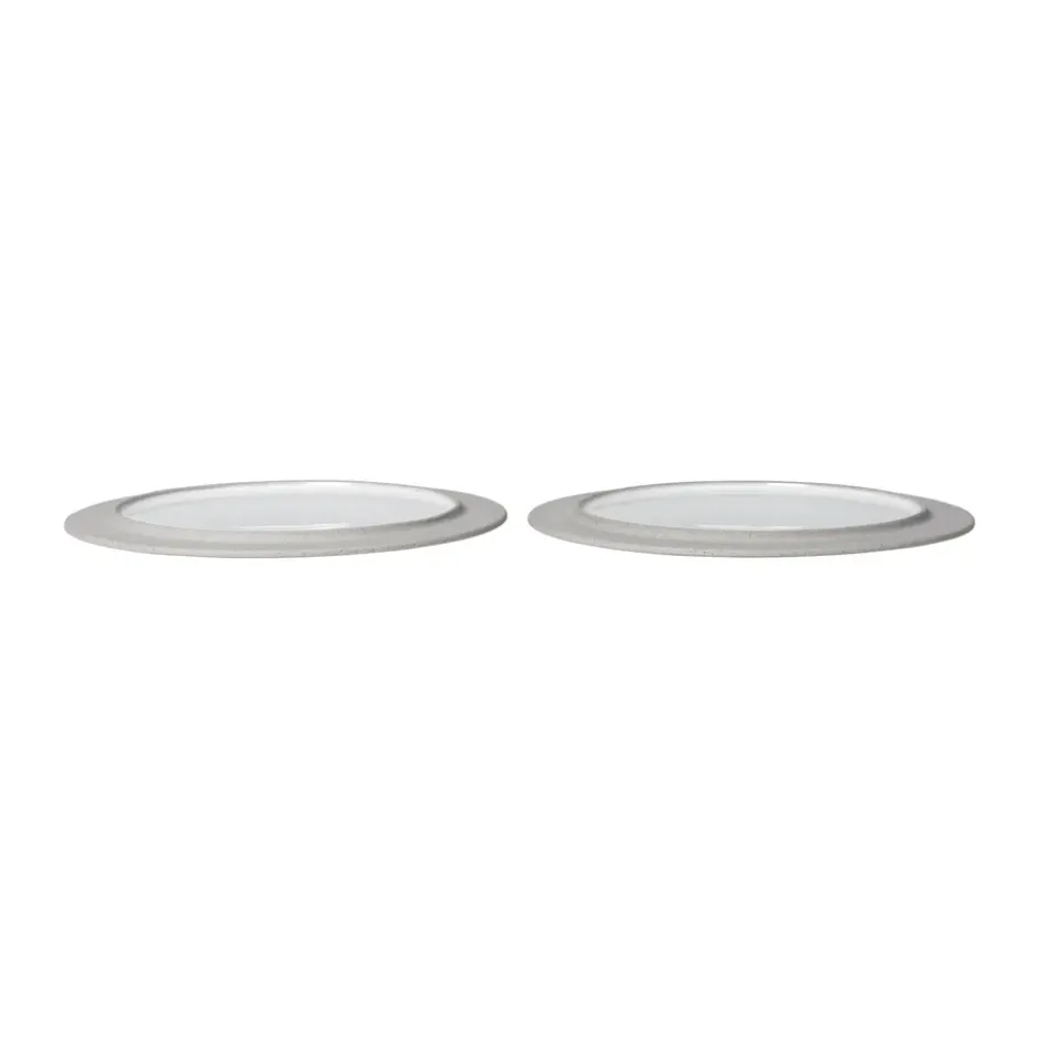Sonae lautanen 2-pack, Harmaa-valkoinen, Ø25 cm