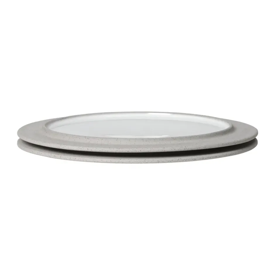Sonae lautanen 2-pack, Harmaa-valkoinen, Ø25 cm