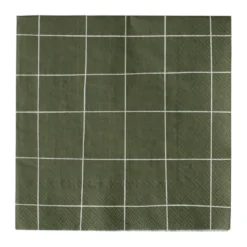 Square paperiservietti 33x33 cm 20-pakkaus, Vihreä