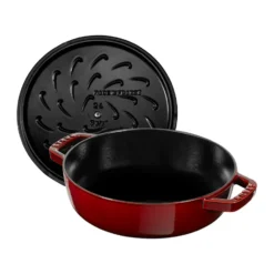 Staub Chistera paistinpannu valurauta Ø28 cm, Grenadiininpunainen