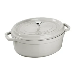 Staub La Cocotte ovaali pata valurauta 6,7 L, White truffle