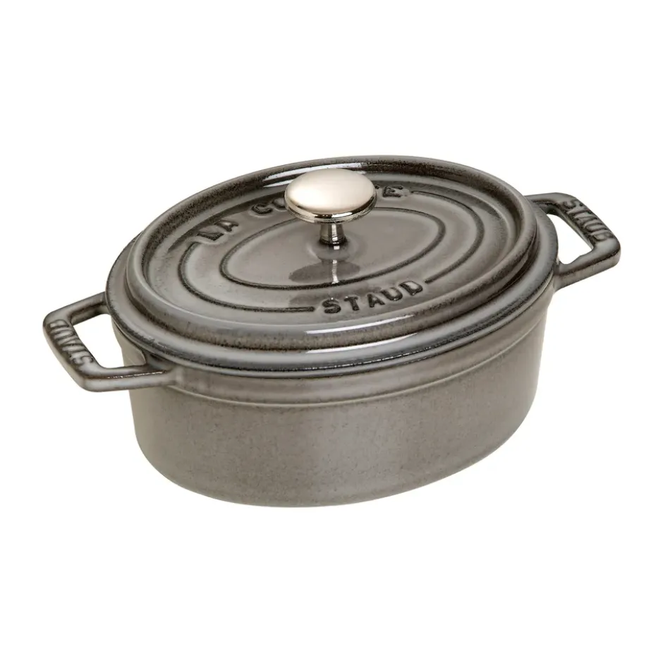 Staub La Cocotte ovaali pata valurauta 0,6 L, Grafiitinharmaa