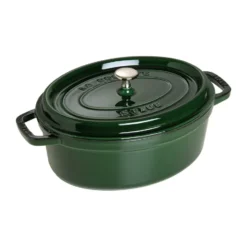 Staub La Cocotte ovaali pata valurauta 4,2 L., Basilikanvihreä