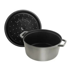 Staub La Cocotte pyöreä pata valurauta 8,4 L, Grafiitinharmaa