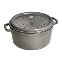 Staub La Cocotte pyöreä pata valurauta 8,4 L, Grafiitinharmaa