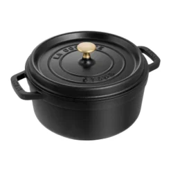 Staub La Cocotte pyöreä pata valurauta 2,6 L, Musta