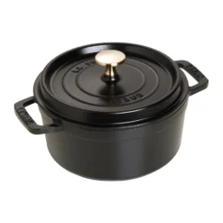 Staub La Cocotte pyöreä pata valurauta 1,7 L, Musta