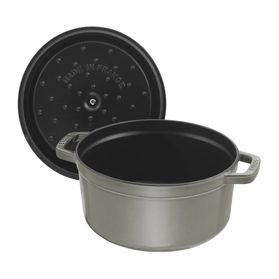 Staub La Cocotte pyöreä pata valurauta 1,7 L, Grafiitinharmaa