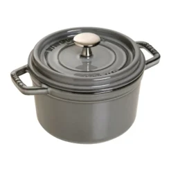 Staub La Cocotte pyöreä pata valurauta 1,2 L, Grafiitinharmaa