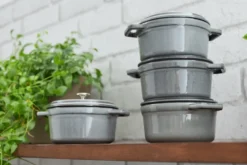 Staub La Cocotte pyöreä pata valurauta 1,2 L, Grafiitinharmaa
