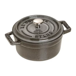 Staub La Cocotte pyöreä pata valurauta 0,25 L, Grafiitinharmaa
