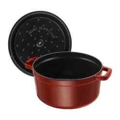 Staub La Cocotte pyöreä pata valurauta 6,7 L, Grenadiininpunainen