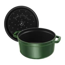 Staub La Cocotte pyöreä pata valurauta 3,8 L., Basilikanvihreä