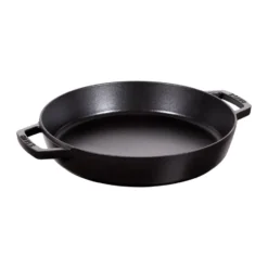 Staub paellapannu valurauta 2 kahvaa Ø34 cm., Musta