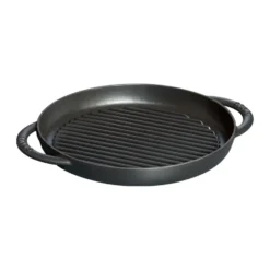 Staub Pure grillipannu valurauta pyöreä musta, Ø26 cm