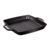 Staub Pure grillipannu valurauta neliö musta, 33 cm