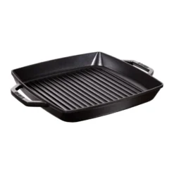 Staub Pure grillipannu valurauta neliö musta, 33 cm