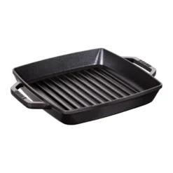 Staub Pure grillipannu valurauta neliö musta, 23 cm