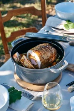 Staub pyöreä pata valurautaa, 3,8 l, harmaa