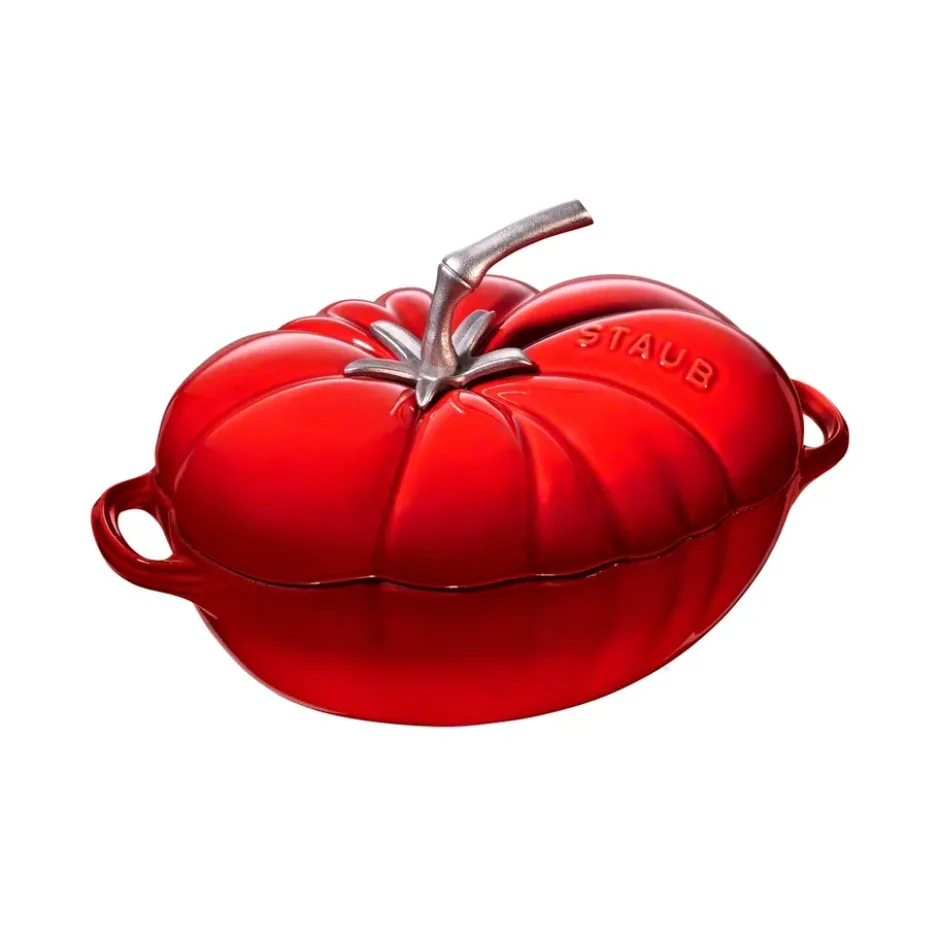 Staub tomaattipata valurautaa, 2,9 l, punainen