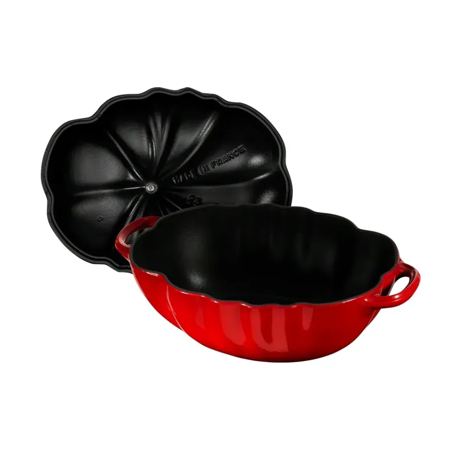 Staub tomaattipata valurautaa, 2,9 l, punainen
