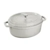 Staub White Truffle -pata, ovaali, 2,35 l
