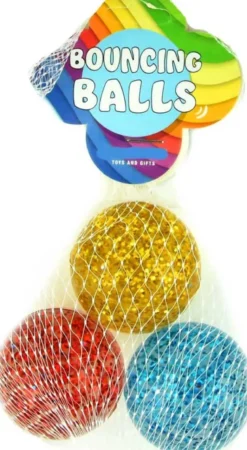 3 st. Glitter Studsbollar 4 cm