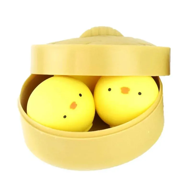 3 st. Kyckling Squeeze Ball Chicken 5 cm