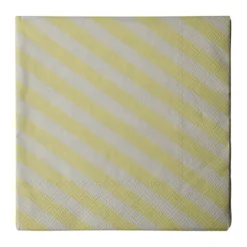 Stripe paperiservietti 33x33 cm 20 kpl, Kreemi